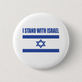 Button i Stand with Israel flag (Vorderseite)