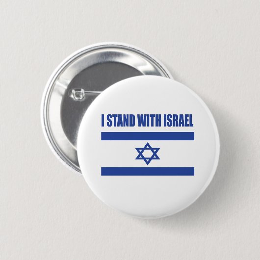 Button i Stand with Israel flag (Vorne & Hinten)
