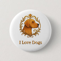 Button - Ich liebe Hunde