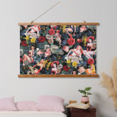 BUTTON III WANDTEPPICH MIT HOLZRAHMEN (Schlafzimmer)