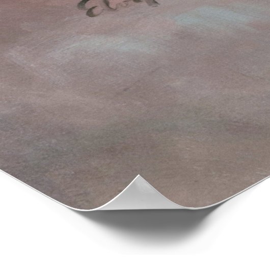 Button im Fernsehen Poster (Ecke)