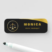 Button-Imitate für kundenspezifische Logomitarbeit Namensschild (Beispiel)