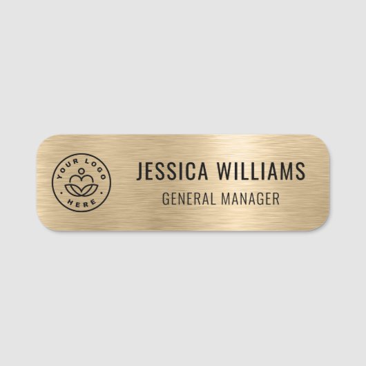 Button-Imitate für kundenspezifische Logomitarbeit Namensschild (Vorderseite)