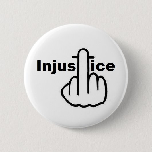Button Injustice Gedreht (Vorderseite)