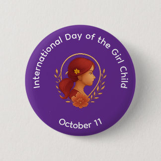 Button - Internationaler Tag des Mädchens