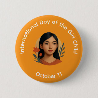 Button - Internationaler Tag des Mädchens