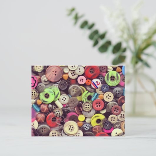 Button Jar Autopsy Postcard Postkarte (Stehend Vorderseite)