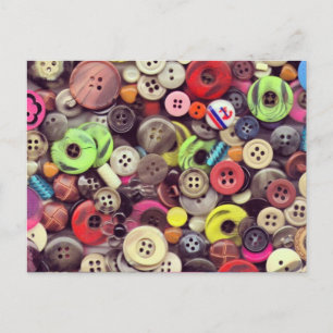 Button Jar Autopsy Postcard Postkarte