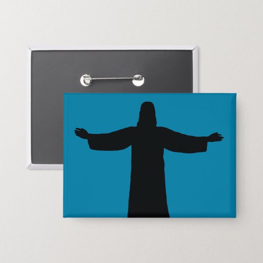 Button jesus christ (Vorderseite/Rückseite)