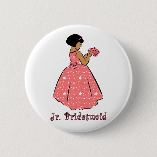 Button: Jr Bridesmaid B Button (Vorderseite)