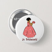 Button: Jr Bridesmaid B Button (Vorne & Hinten)