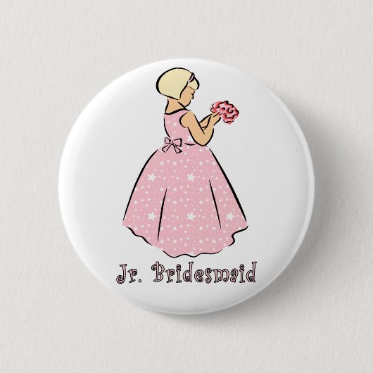 Button: Jr Bridesmaid Button (Vorderseite)