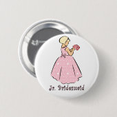 Button: Jr Bridesmaid Button (Vorne & Hinten)