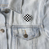 Button Karo schwarz/weiß (Beispiel)