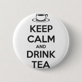 Button Keep Calm and Drink Tea (Vorderseite)