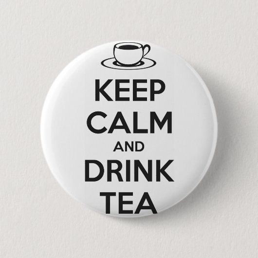 Button Keep Calm and Drink Tea (Vorderseite)