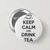 Button Keep Calm and Drink Tea (Vorne & Hinten)
