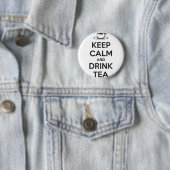 Button Keep Calm and Drink Tea (Beispiel)