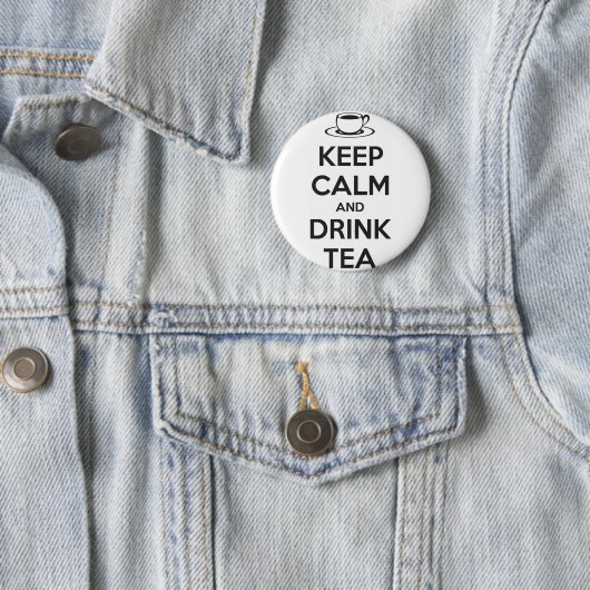 Button Keep Calm and Drink Tea (Beispiel)