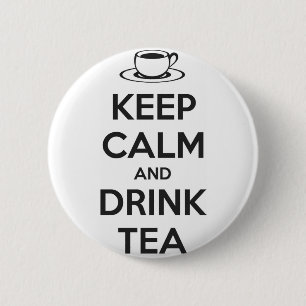 Button Keep Calm and Drink Tea