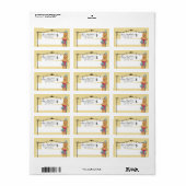 Button-Kekse, Kuchen, Bäckerei Preis Aufkleber Adressaufkleber (Vorne)