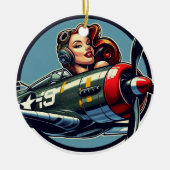 Button Keramik Ornament (Vorne)