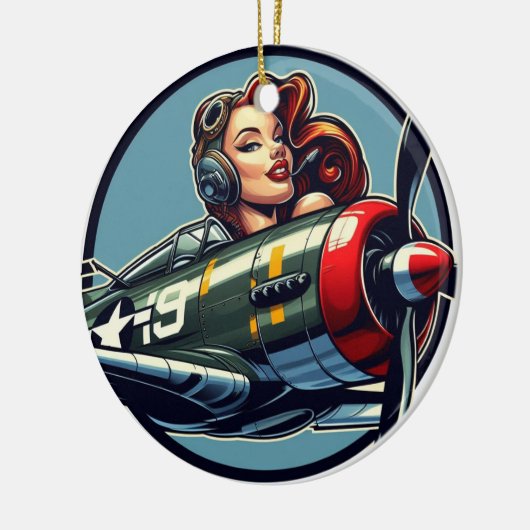 Button Keramik Ornament (Links)