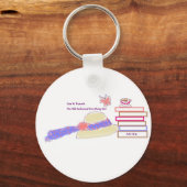 Button Key Chain for Book Lovers! Schlüsselanhänger (Vorderseite)