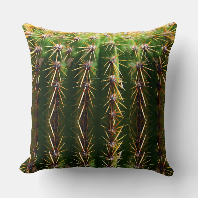 Button-Kissen-Fass-Kaktus Kissen (Vorderseite)