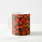 Button-Kissen/kleine Tomate Kaffeetasse (Vorderseite Links)