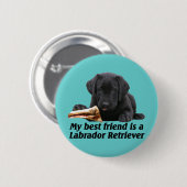 Button "Labrador retriever " (Vorne & Hinten)