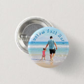 Button 'Lade Dein Foto hoch' Personalisierter Text (Vorne & Hinten)
