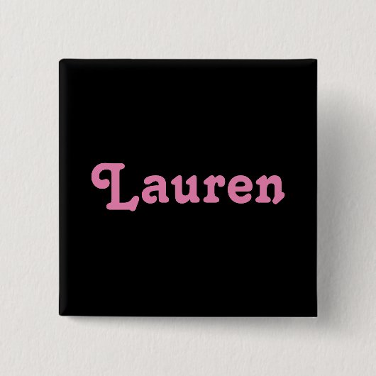 Button Lauren (Vorderseite)