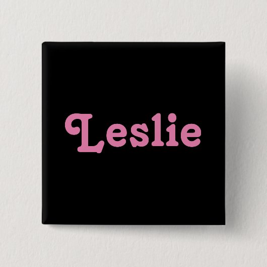Button Leslie (Vorderseite)