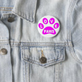 Button-Liebe Paws Pink Button (Beispiel)