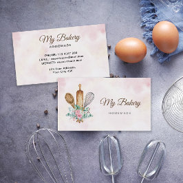 Button-Logo für Bäckereirollen Visitenkarte