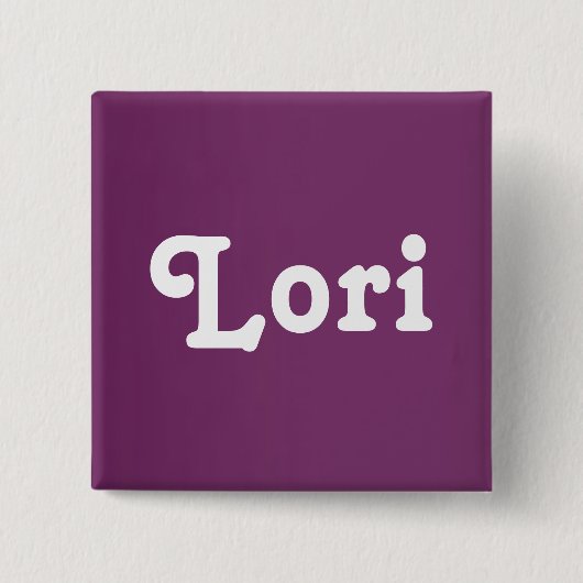 Button Lori (Vorderseite)