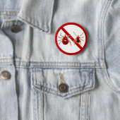 Button, Lyme Krankheits-Bewusstsein (weiß) Button (Beispiel)