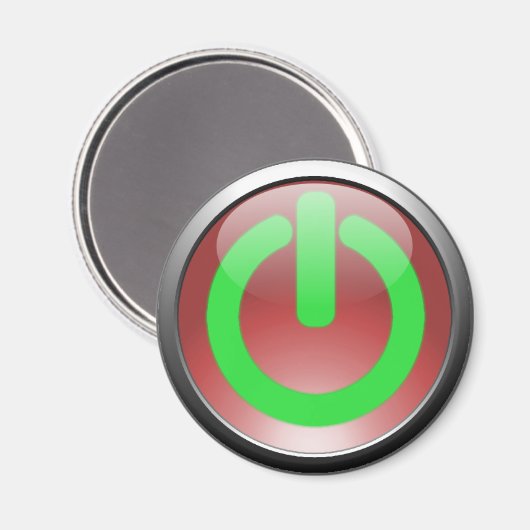 Button-Magnet für Red Power Magnet (Vorderseite/Rückseite)