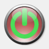 Button-Magnet für Red Power Magnet (Vorne)