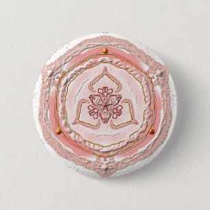 Button Mandala 02 "Hellkoralle"