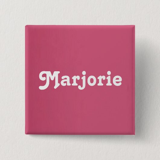 Button Marjorie (Vorderseite)