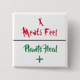 Button "Meats Feel Pflanze Heel"