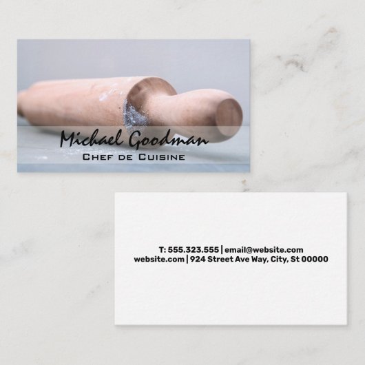 Button | Mehl Visitenkarte (Vorne/Hinten)