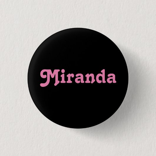 Button Miranda (Vorderseite)