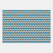Button Mit Augen Snowman Geschenkpapier Set (Vorderseite 3)