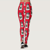 Button Mit Augen Snowman Leggings (Rückseite)