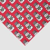 Button Mit Augen Snowman Seidenpapier (Ausschnitt)