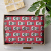 Button Mit Augen Snowman Seidenpapier (Geschenk)