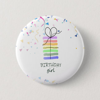 Button mit Cake und Confetti